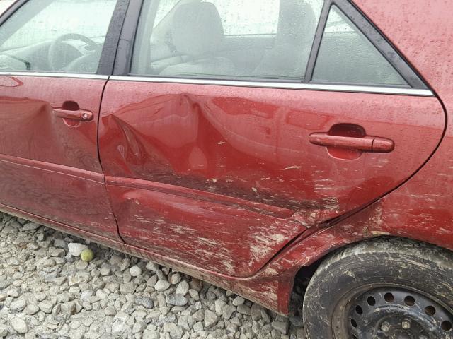 4T1BE32K44U309149 - 2004 TOYOTA CAMRY LE MAROON photo 9