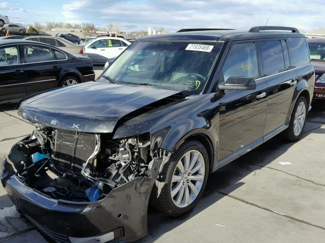 2FMHK6DT1EBD41445 - 2014 FORD FLEX LIMIT BLACK photo 2