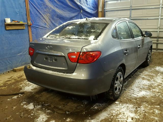 KMHDU4AD6AU182856 - 2010 HYUNDAI ELANTRA BL GRAY photo 4