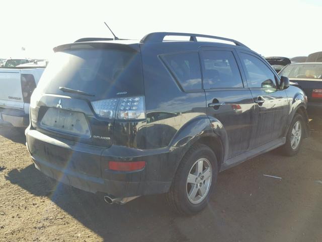 JA4AT2AW1AZ002177 - 2010 MITSUBISHI OUTLANDER BLACK photo 4