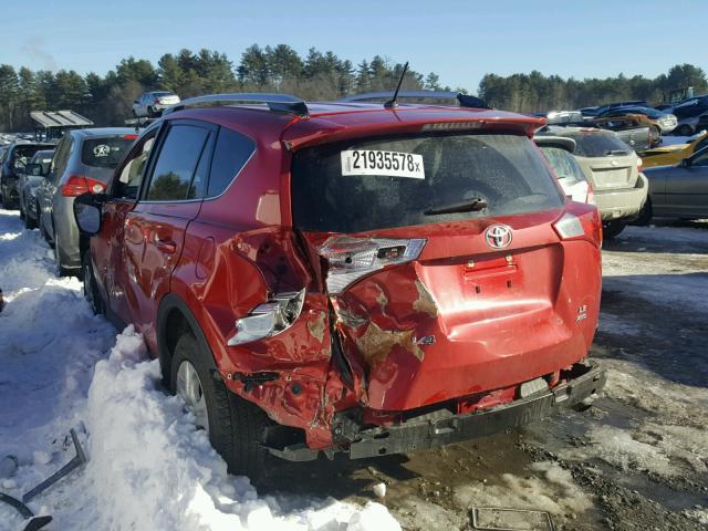 JTMBFREV9FD163974 - 2015 TOYOTA RAV4 LE RED photo 3