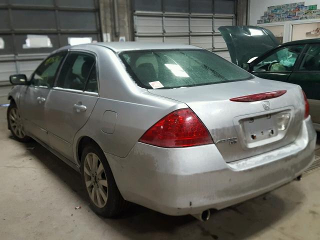 1HGCM66487A012174 - 2007 HONDA ACCORD SE SILVER photo 3