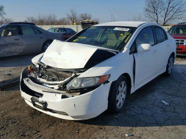 1HGFA16507L072388 - 2007 HONDA CIVIC LX WHITE photo 2