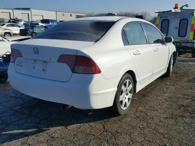 1HGFA16507L072388 - 2007 HONDA CIVIC LX WHITE photo 4