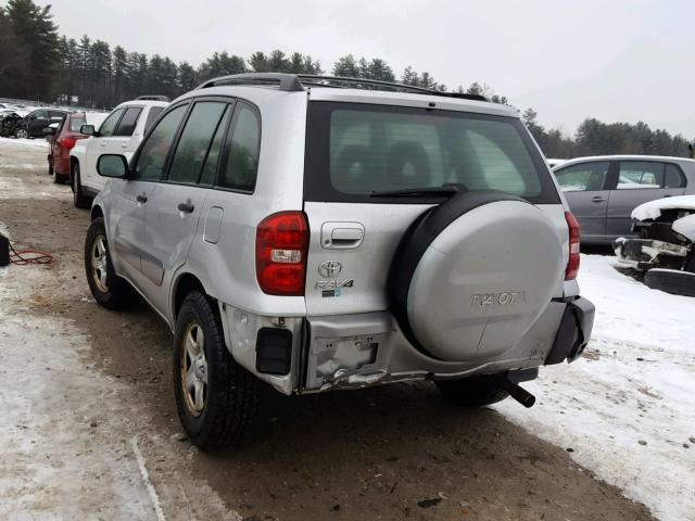 JTEGD20V040001211 - 2004 TOYOTA RAV4 SILVER photo 3