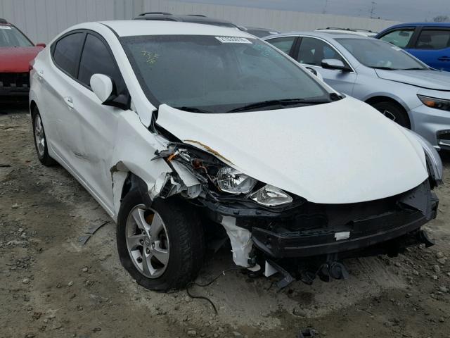 5NPDH4AE4EH510552 - 2014 HYUNDAI ELANTRA SE WHITE photo 1