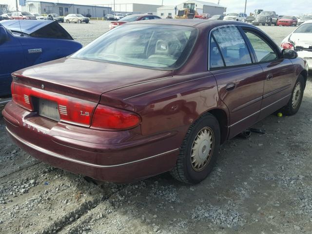 2G4WB52K1X1515342 - 1999 BUICK REGAL LS BURGUNDY photo 4