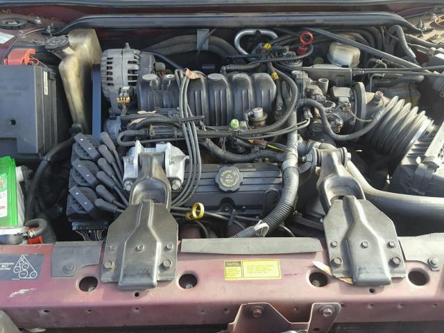 2G4WB52K1X1515342 - 1999 BUICK REGAL LS BURGUNDY photo 7