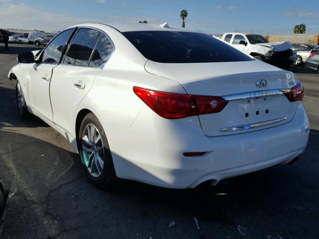 JN1BV7AP7FM354598 - 2015 INFINITI Q50 BASE WHITE photo 3