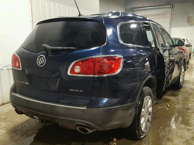 5GAKVBED7BJ374718 - 2011 BUICK ENCLAVE CX BLUE photo 4