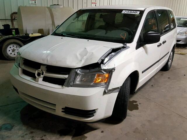 2D8HN44E49R523155 - 2009 DODGE GRAND CARA WHITE photo 2