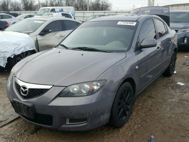 JM1BK32F971750409 - 2007 MAZDA 3 I GRAY photo 2