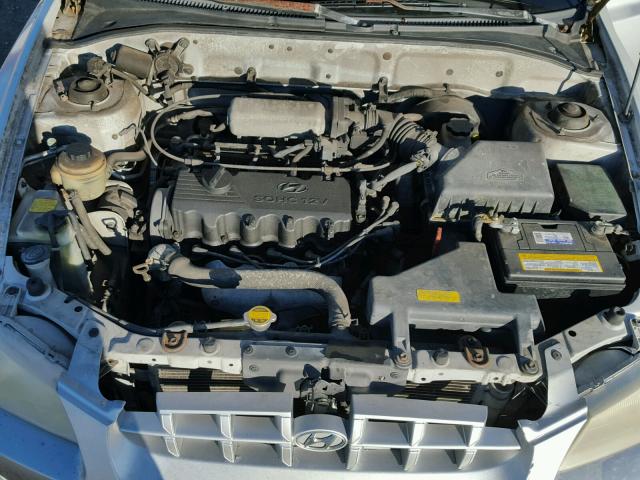 KMHCG45G7YU075106 - 2000 HYUNDAI ACCENT GL SILVER photo 7