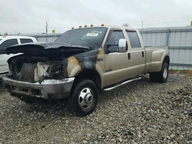 1FTWW33F11ED36318 - 2001 FORD F350 SUPER GOLD photo 2