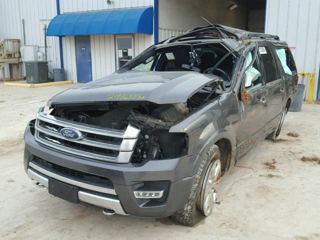 1FMJK1MT0GEF24587 - 2016 FORD EXPEDITION GRAY photo 2