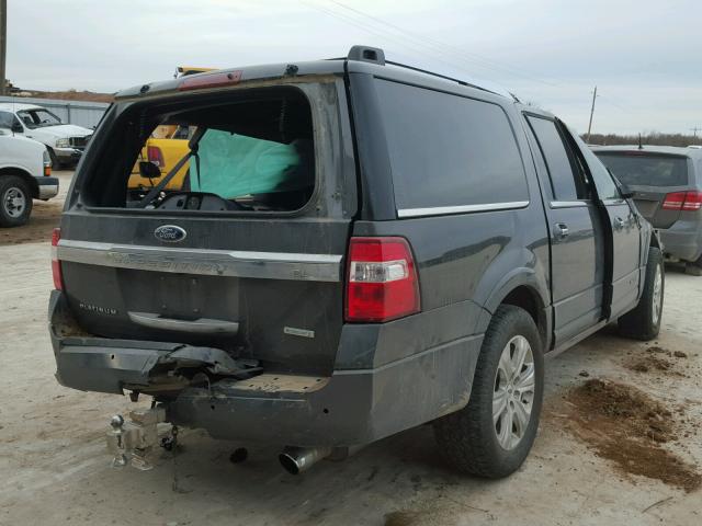 1FMJK1MT0GEF24587 - 2016 FORD EXPEDITION GRAY photo 4