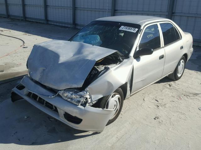 1NXBR12E61Z441084 - 2001 TOYOTA COROLLA CE GRAY photo 2