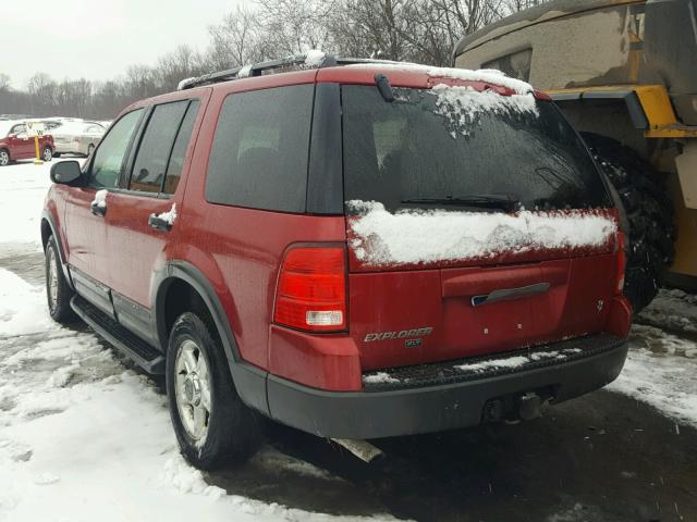 1FMZU73W73ZA91204 - 2003 FORD EXPLORER X BURGUNDY photo 3