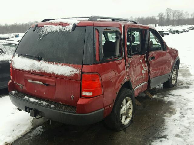 1FMZU73W73ZA91204 - 2003 FORD EXPLORER X BURGUNDY photo 4