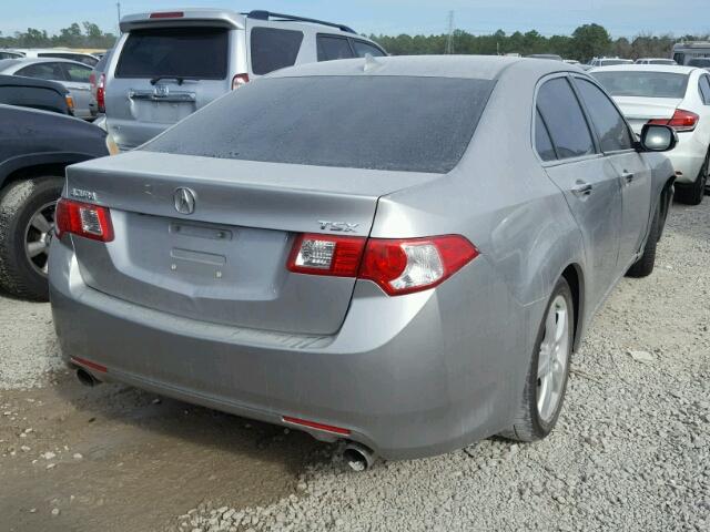 JH4CU2F60AC028162 - 2010 ACURA TSX SILVER photo 4