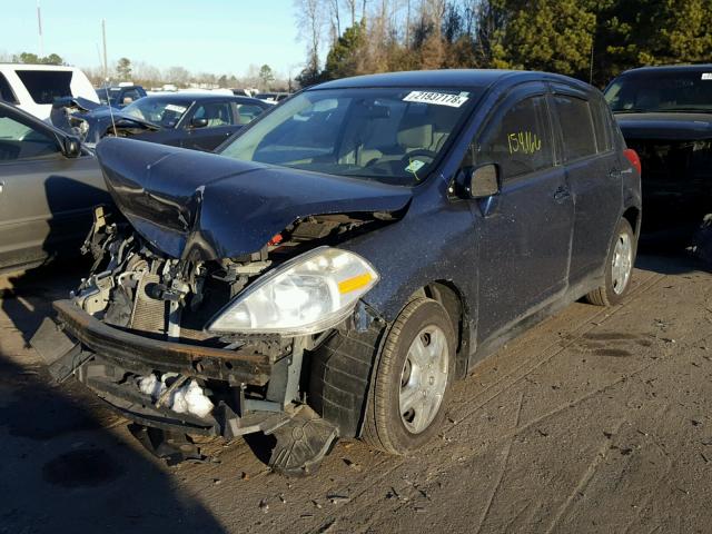 3N1BC13EX8L351321 - 2008 NISSAN VERSA S BLUE photo 2