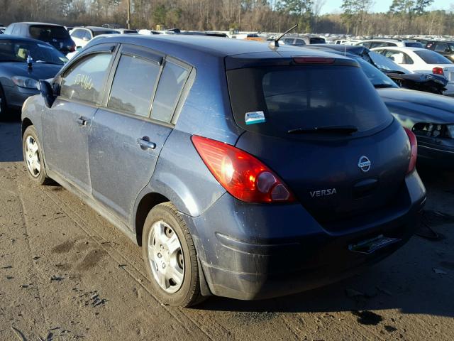 3N1BC13EX8L351321 - 2008 NISSAN VERSA S BLUE photo 3