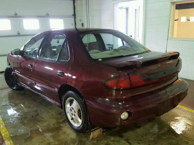 3G2JB52F53S174810 - 2003 PONTIAC SUNFIRE SL RED photo 3