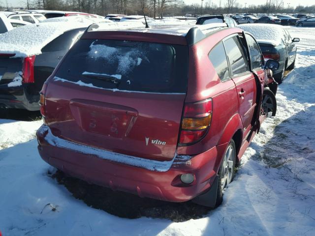 5Y2SL65836Z425864 - 2006 PONTIAC VIBE RED photo 4