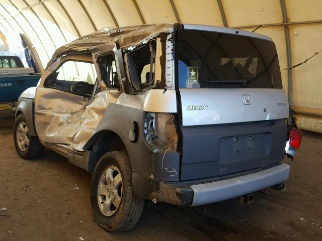 5J6YH18513L004895 - 2003 HONDA ELEMENT EX SILVER photo 3