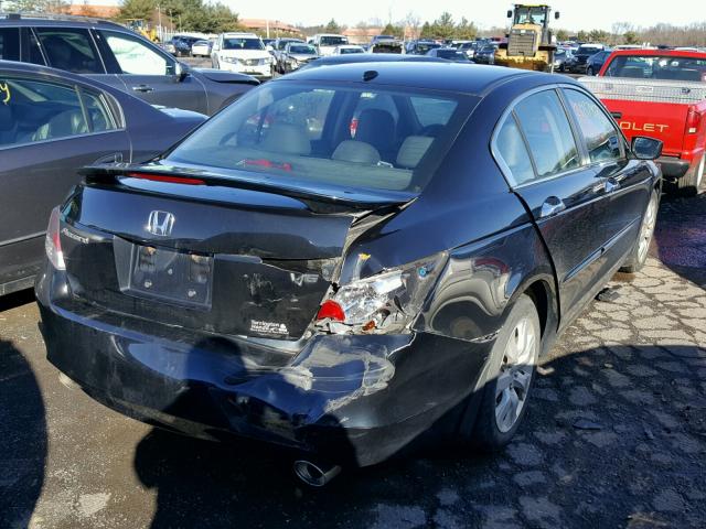 1HGCP36858A085996 - 2008 HONDA ACCORD EXL BLACK photo 4