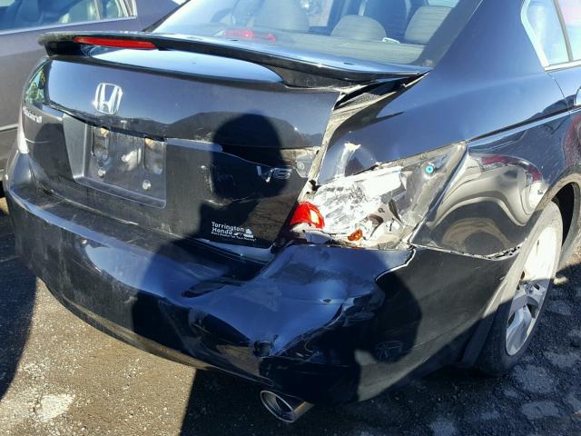 1HGCP36858A085996 - 2008 HONDA ACCORD EXL BLACK photo 9