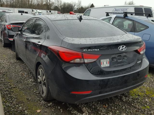 5NPDH4AE2EH474215 - 2014 HYUNDAI ELANTRA SE BLACK photo 3