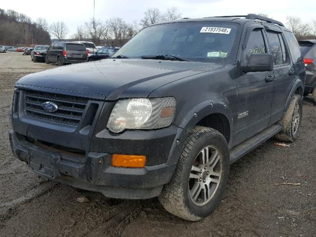 1FMEU73857UB70325 - 2007 FORD EXPLORER X BLACK photo 2