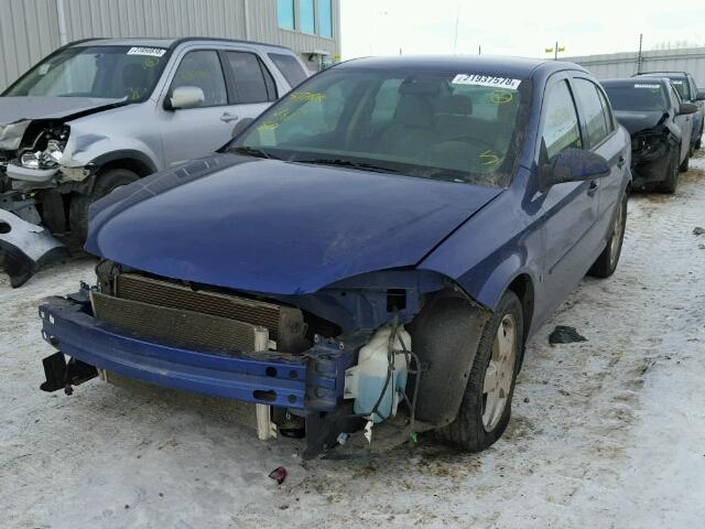 1G1AL55F677226768 - 2007 CHEVROLET COBALT LT BLUE photo 2