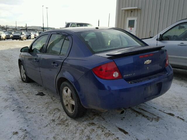 1G1AL55F677226768 - 2007 CHEVROLET COBALT LT BLUE photo 3