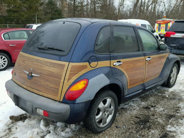 3C4FY58B02T368660 - 2002 CHRYSLER PT CRUISER BLUE photo 4