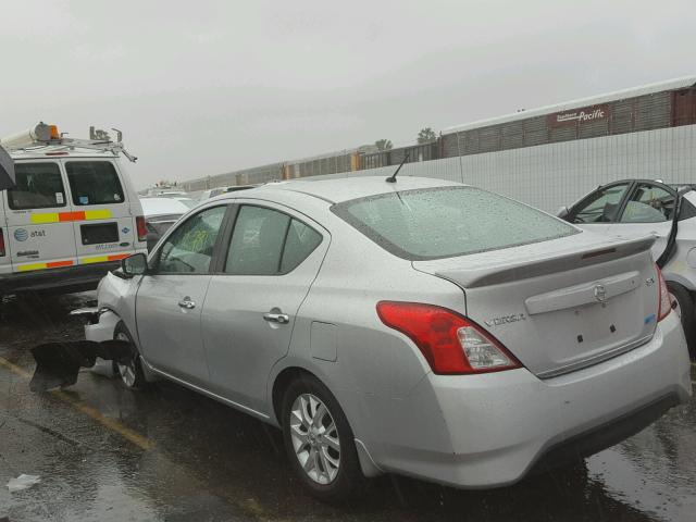 3N1CN7APXGL885715 - 2016 NISSAN VERSA S SILVER photo 3