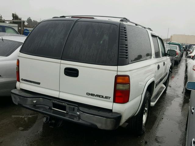 3GNFK16T91G169675 - 2001 CHEVROLET SUBURBAN K WHITE photo 4