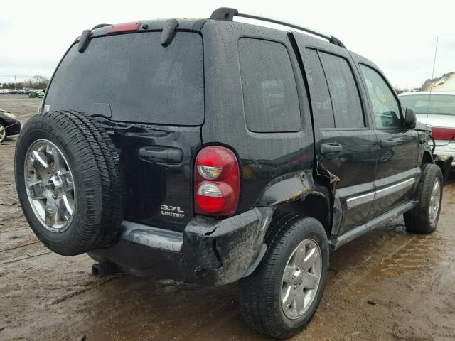 1J4GL58K35W631767 - 2005 JEEP LIBERTY LI BLACK photo 4