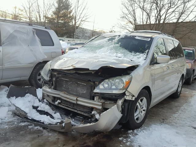 5FNRL38665B411033 - 2005 HONDA ODYSSEY EX SILVER photo 2