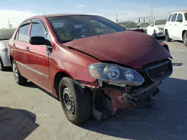 1NXBR32E75Z393029 - 2005 TOYOTA COROLLA CE RED photo 1