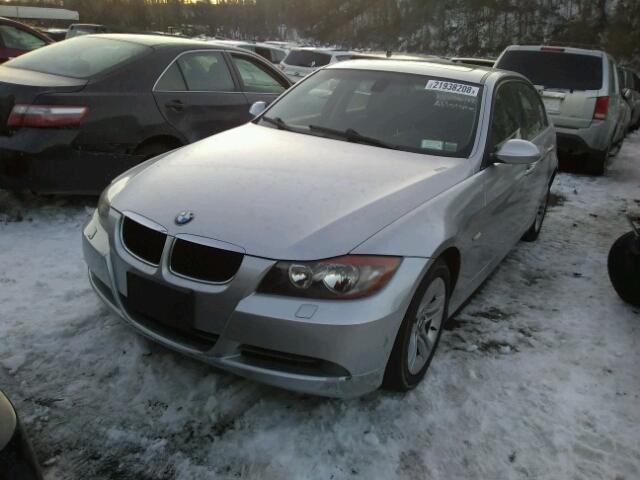 WBAVC73558KX91488 - 2008 BMW 328 XI SUL SILVER photo 2