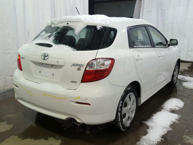 2T1LE40E59C001746 - 2009 TOYOTA COROLLA MA WHITE photo 4