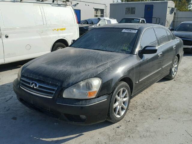 JNKBF01A55M100110 - 2005 INFINITI Q45 BLACK photo 2