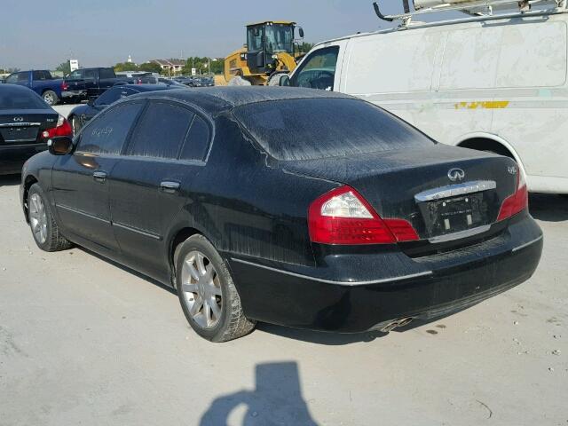 JNKBF01A55M100110 - 2005 INFINITI Q45 BLACK photo 3