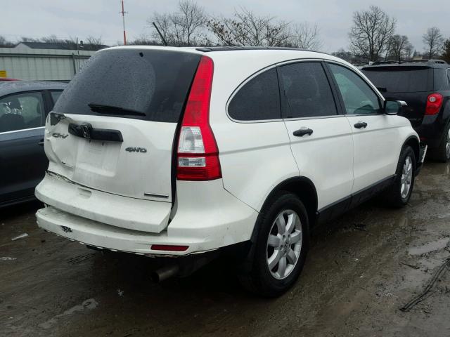 5J6RE4H48BL086418 - 2011 HONDA CR-V SE WHITE photo 4