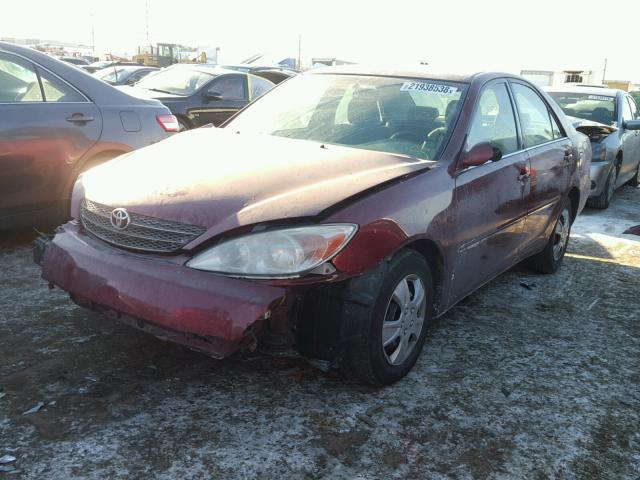 4T1BE32K44U263810 - 2004 TOYOTA CAMRY LE MAROON photo 2