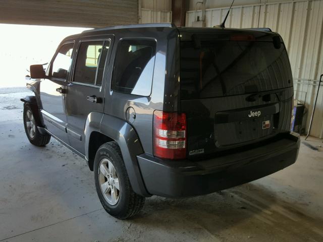 1J4PP2GK6BW503653 - 2011 JEEP LIBERTY SP BLACK photo 3