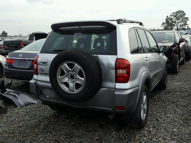 JTEGD20V956001058 - 2005 TOYOTA RAV4 SILVER photo 4