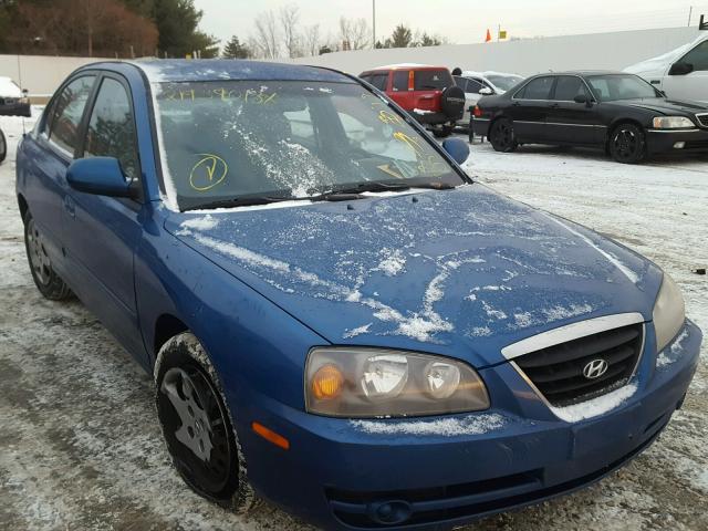 KMHDN46D86U352485 - 2006 HYUNDAI ELANTRA GL BLUE photo 1